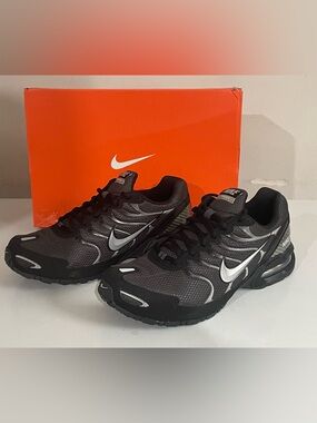 Nike Air Max Torch 4 Mens 11 Sneakers Mesh Shoes Anthracite Black Silver New